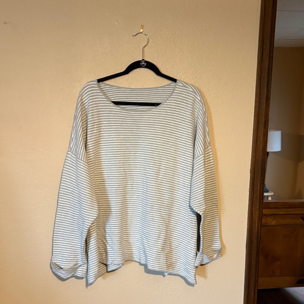 Eileen Fisher Striped Oversized Sweater